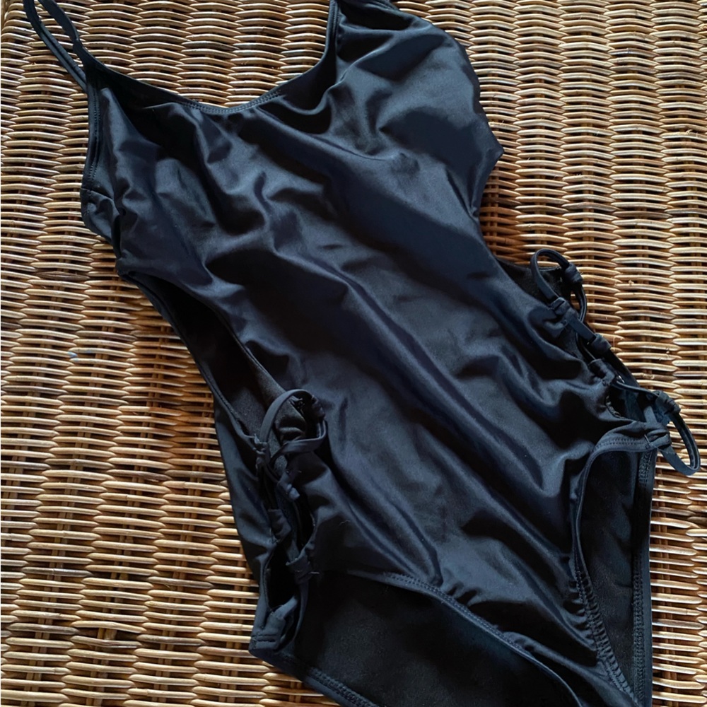 Elegant Black Women's One Piece Swimsuit